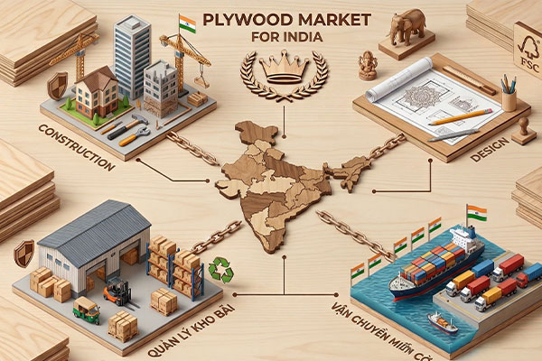 Plywood exports to India and other markets