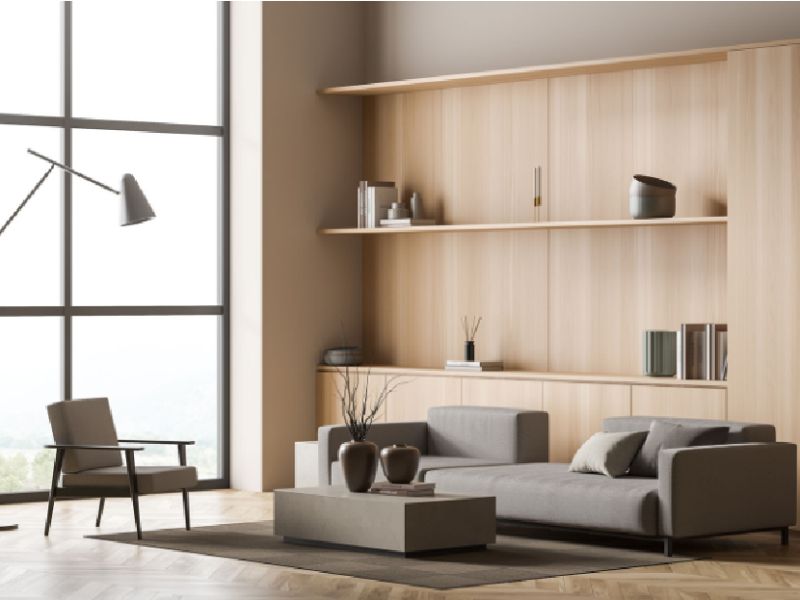 Application of plywood in modern and minimalist interior design