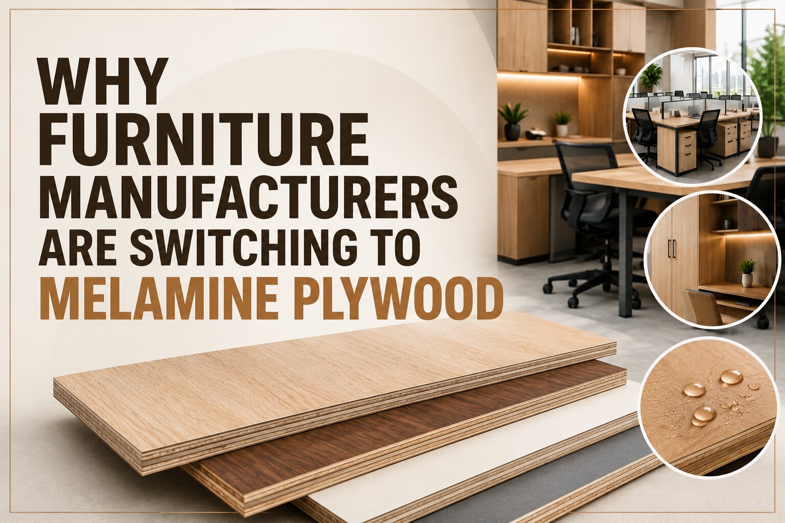 Why Furniture Manufacturers Are Switching to Melamine Plywood