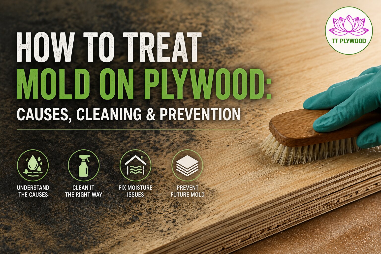 How to Treat Mold on Plywood – A Complete Guide to Causes, Cleaning, and Prevention