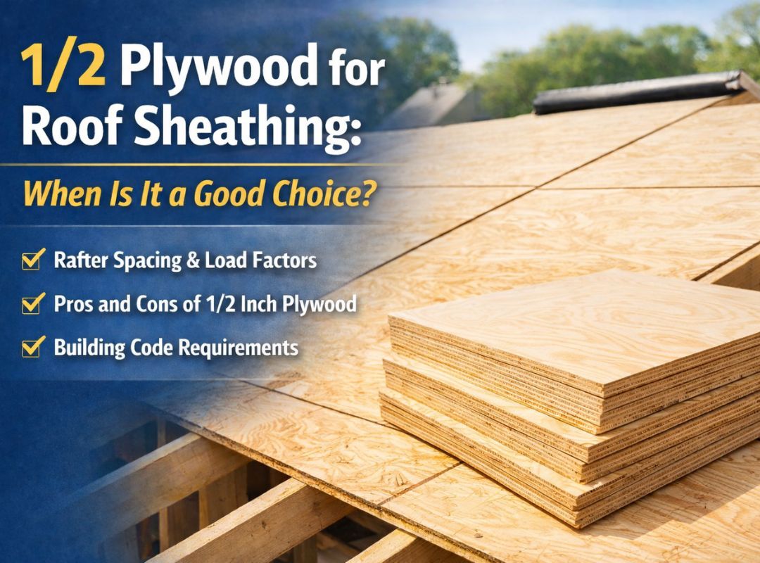 When Is 1/2 Plywood Suitable for Roof Sheathing?