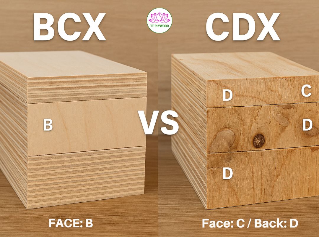 Plywood Grades Explained: BCX vs CDX – Uses, Strength & Buying Guide | TT Plywood