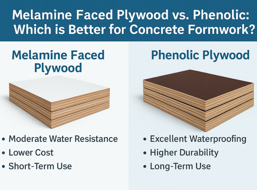 Melamine vs. Phenolic Film Faced Plywood: The Ultimate Guide for Concrete Formwork