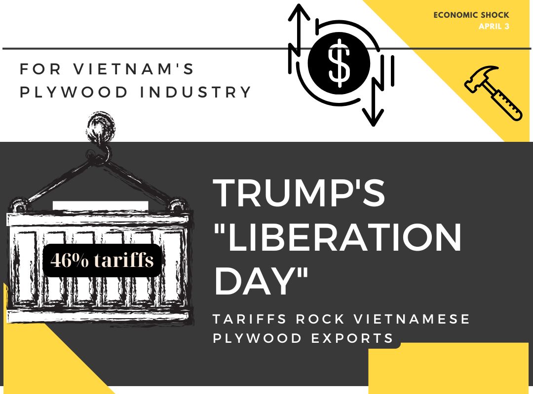 U.S. Imposes 46% Tariff on Vietnamese Plywood Exports