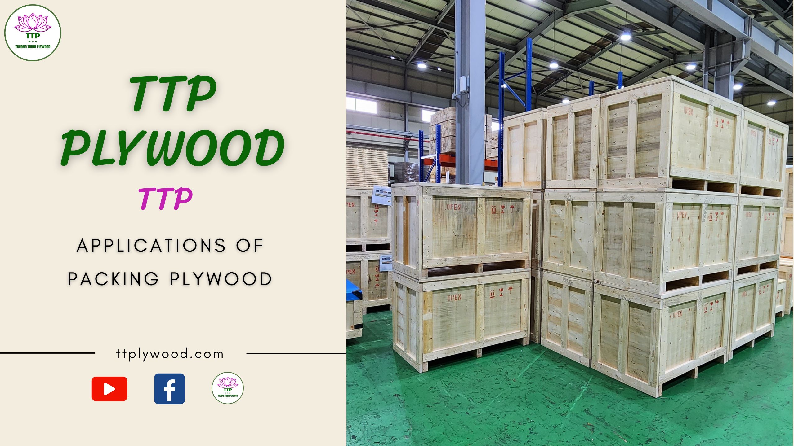 APPLICATION OF PACKING PLYWOOD