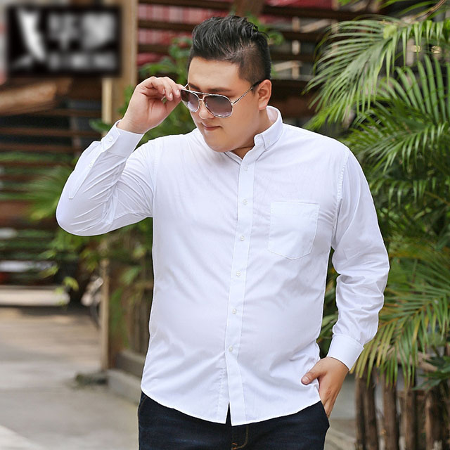 Áo sơ mi trắng cho người nam béo