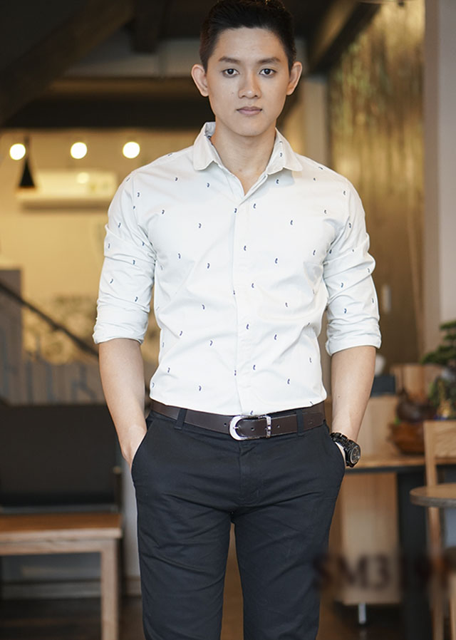 Áo sơ mi nam họa tiết đi dự tiệc 1