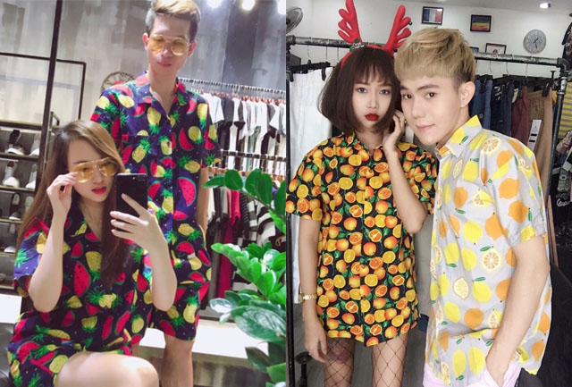 Áo sơ mi nam họa tiết hoa quả 7