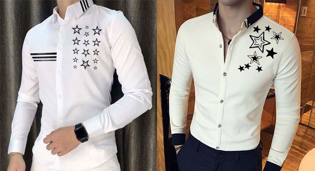 Áo sơ mi họa tiết ngôi sao nam 3