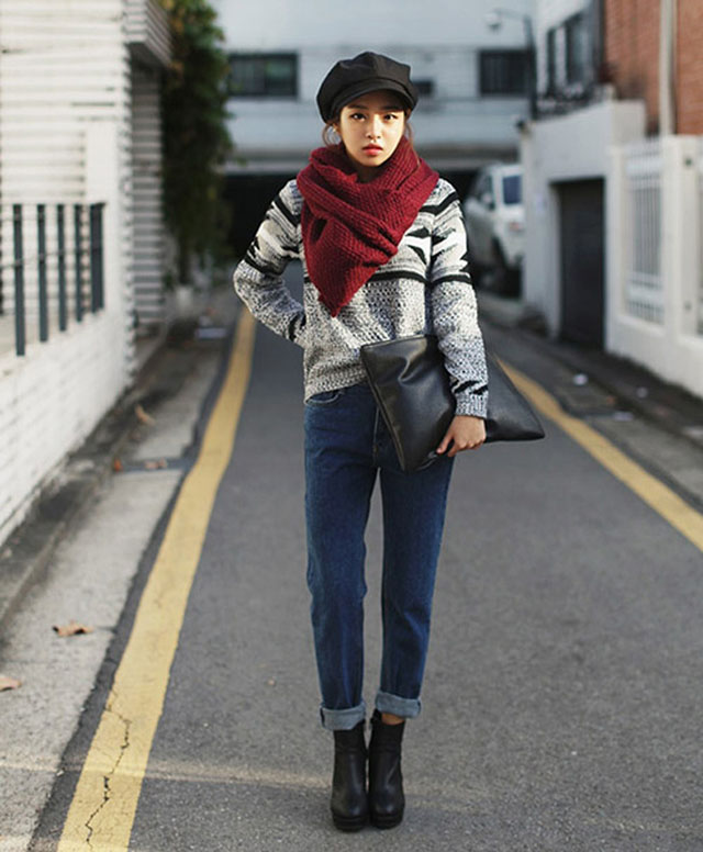 Boot ngắn cổ với quần jean