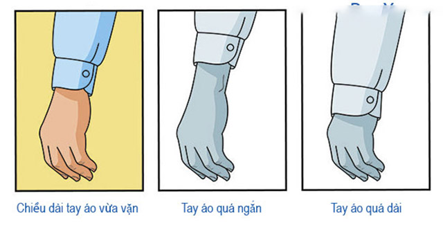 Cách chọn áo sơ mi theo độ dài ống tay áo