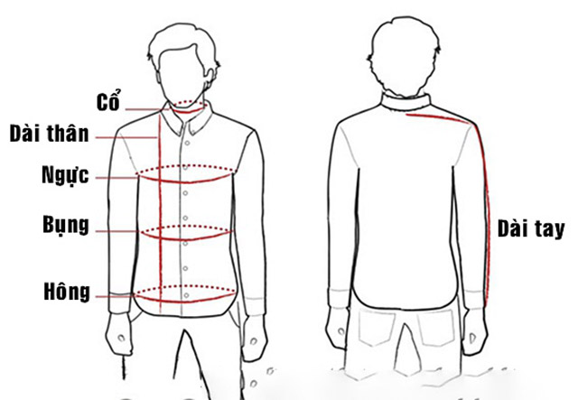 Cách chọn áo sơ mi nam theo size áo