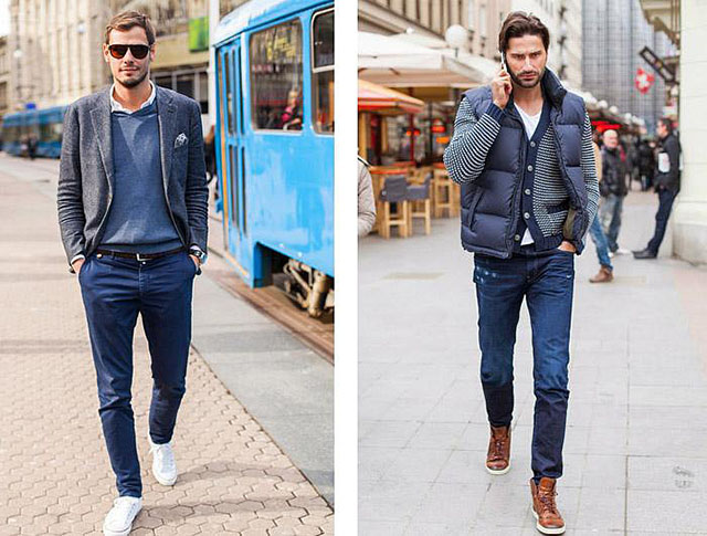 Phối quần jean nam với giày Sneaker