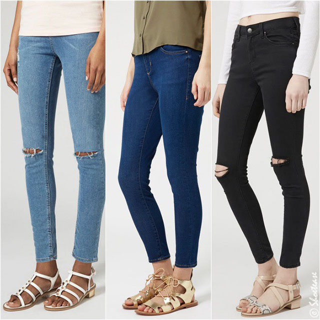 Sandal bệt kết hợp với quần Jean