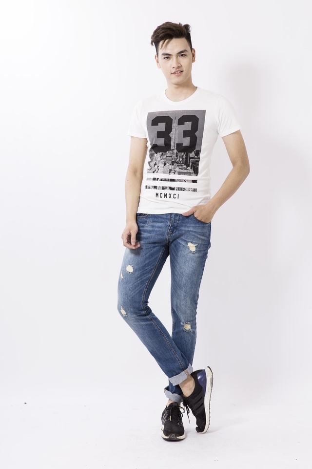 Xắn gấu quần jeans nam đẹp 1