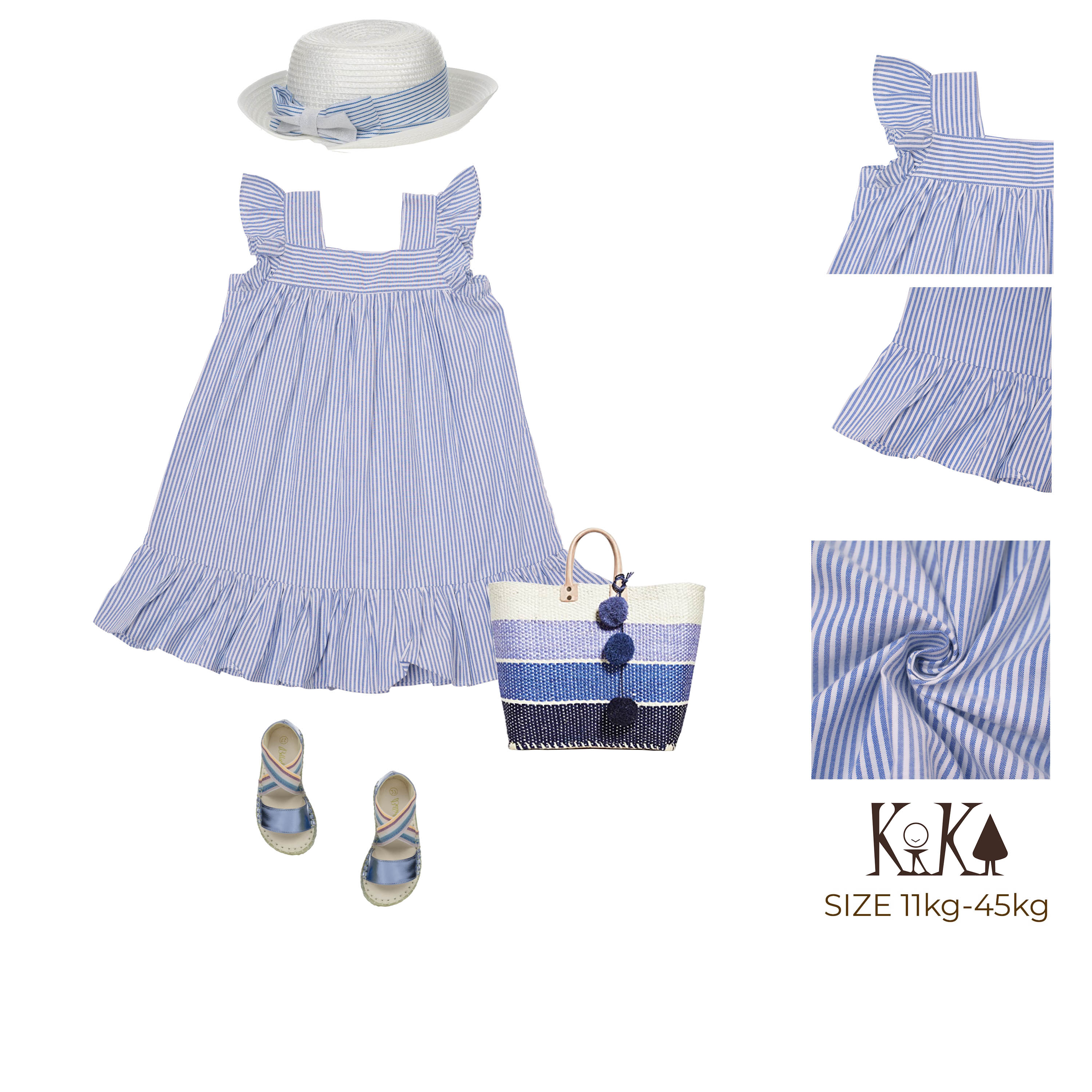 Váy - Đầm Trẻ Em: Đầm xinh phom ngắn tay cánh tiên size nhí cho bé gái nhỏ  từ 13kg đến 15kg màu xám tim hồng