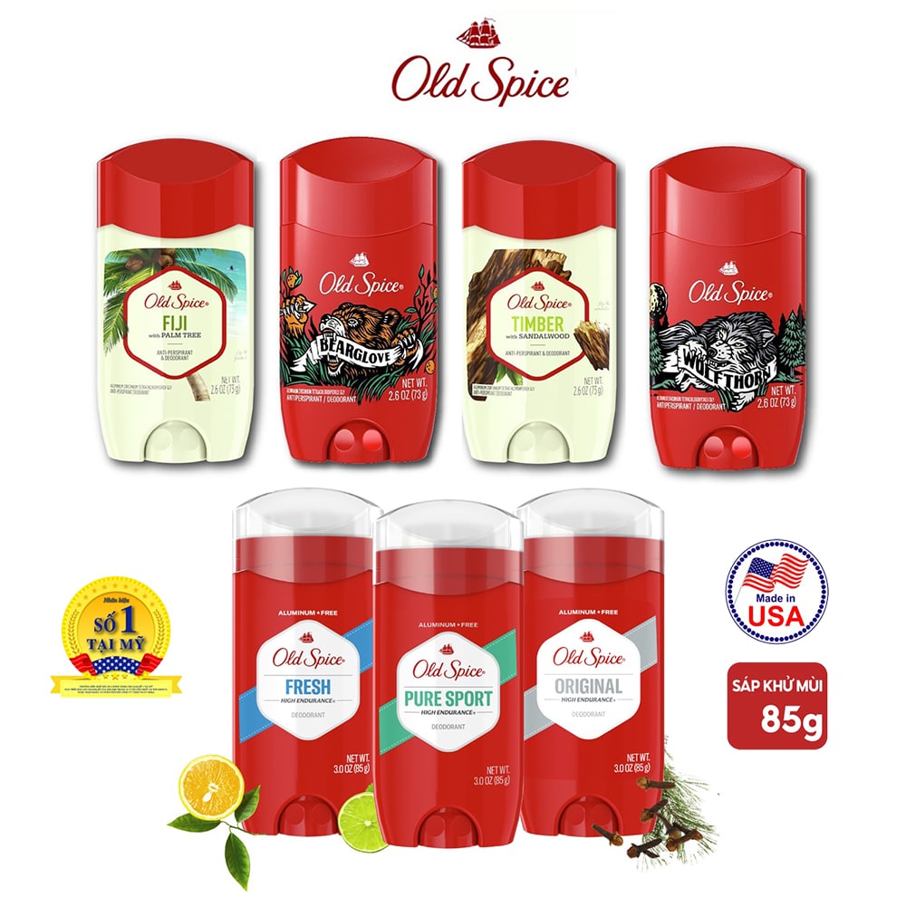 Lăn Sáp khử mùi Old Spice nhiều mùi hương của Mỹ 73g và 85g Yumi's Mom Shop