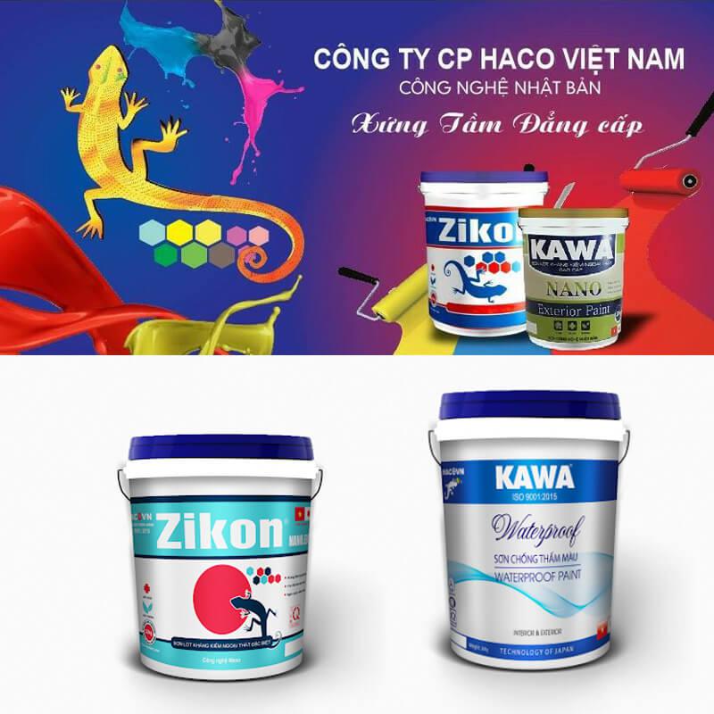 Cách phối màu sơn Haco
