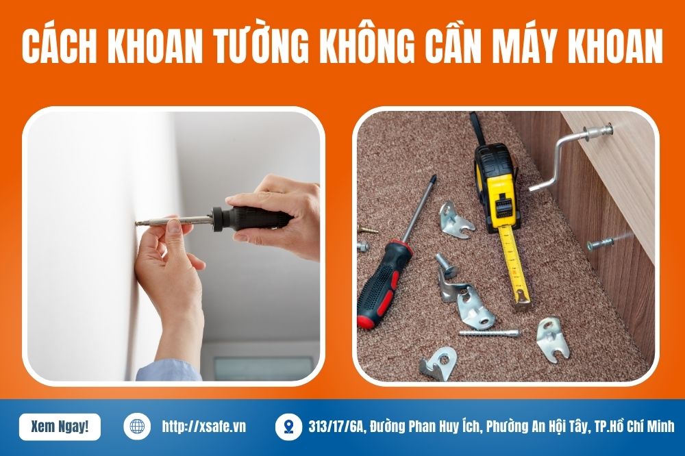 Cách Khoan Tường Không Cần Máy Khoan Chỉ Bằng Tua Vít