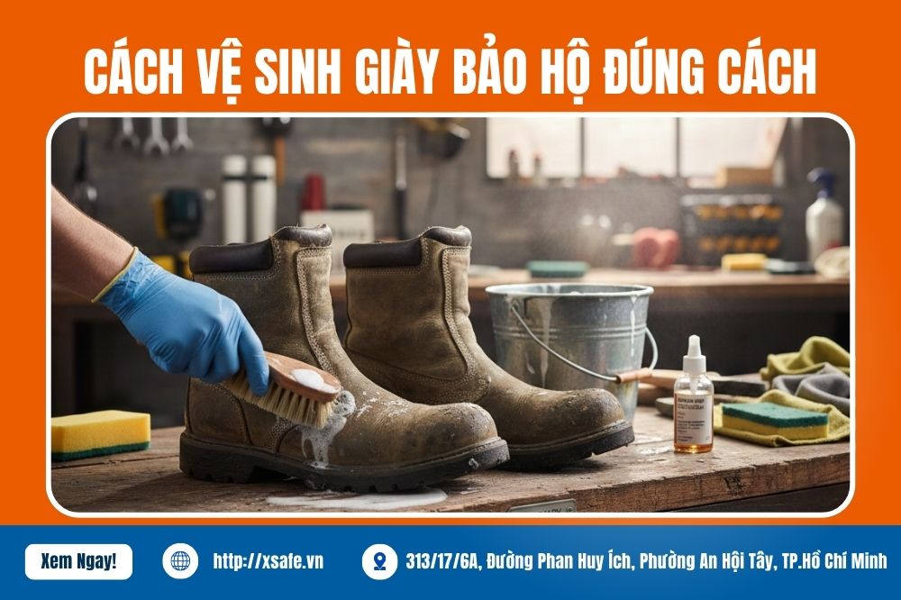 Cách Vệ Sinh Giày Bảo Hộ Sạch Như Mới Và 5 Lưu Ý Quang Trọng