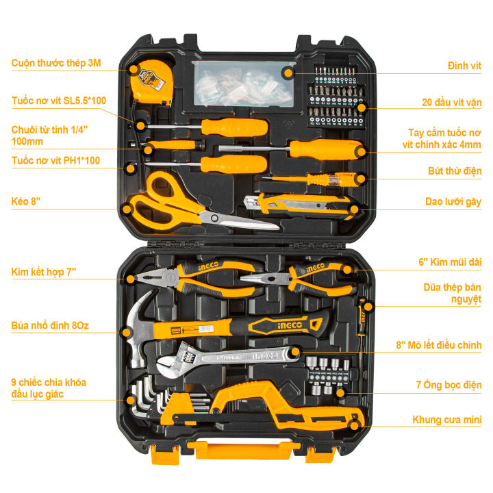 Bộ đồ nghề đa năng 120 chi tiết INGCO HKTHP21201
