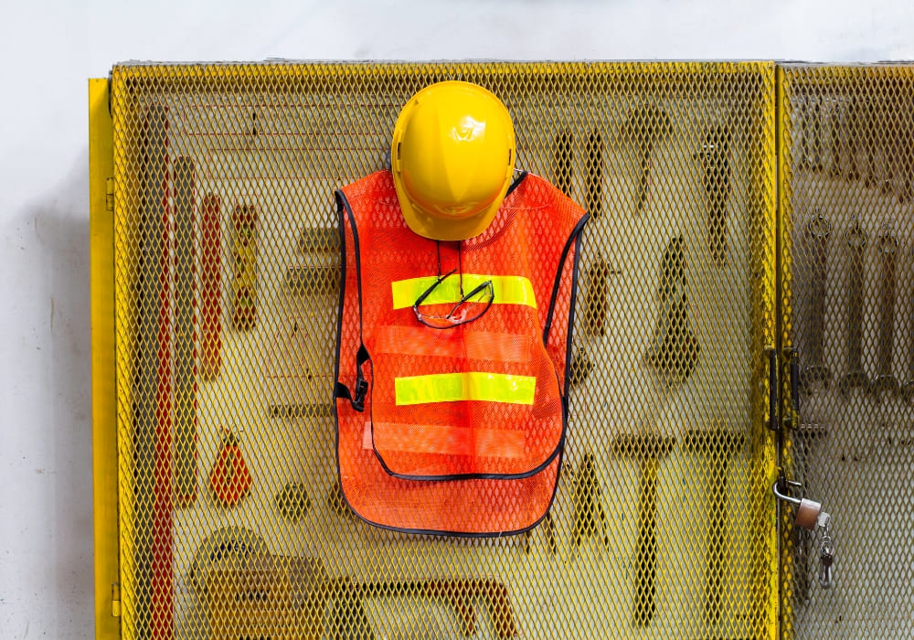 áo phản quang bảo hộ cho công trình