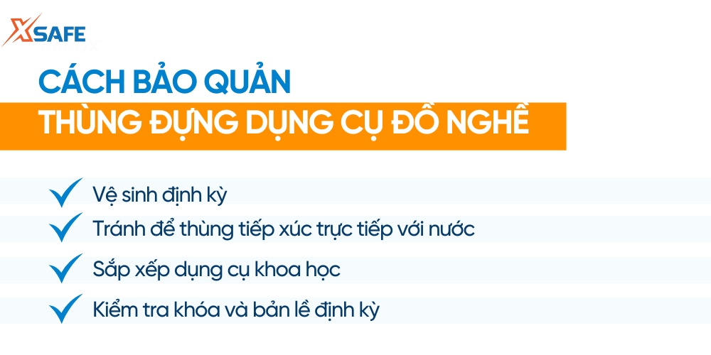 Cách bảo quản thùng đựng đồ nghề bên lâu