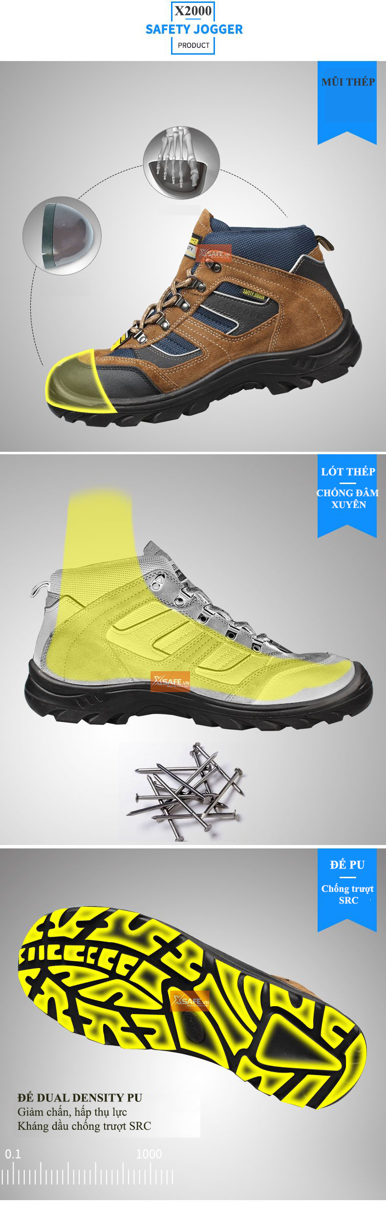 giày bảo hộ jogger x2000