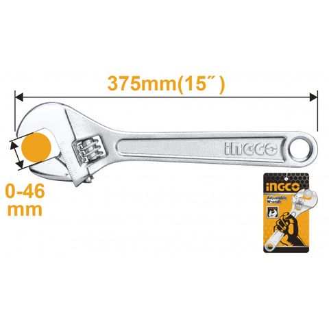 Mỏ lết cầm tay 15" INGCO HADW131152