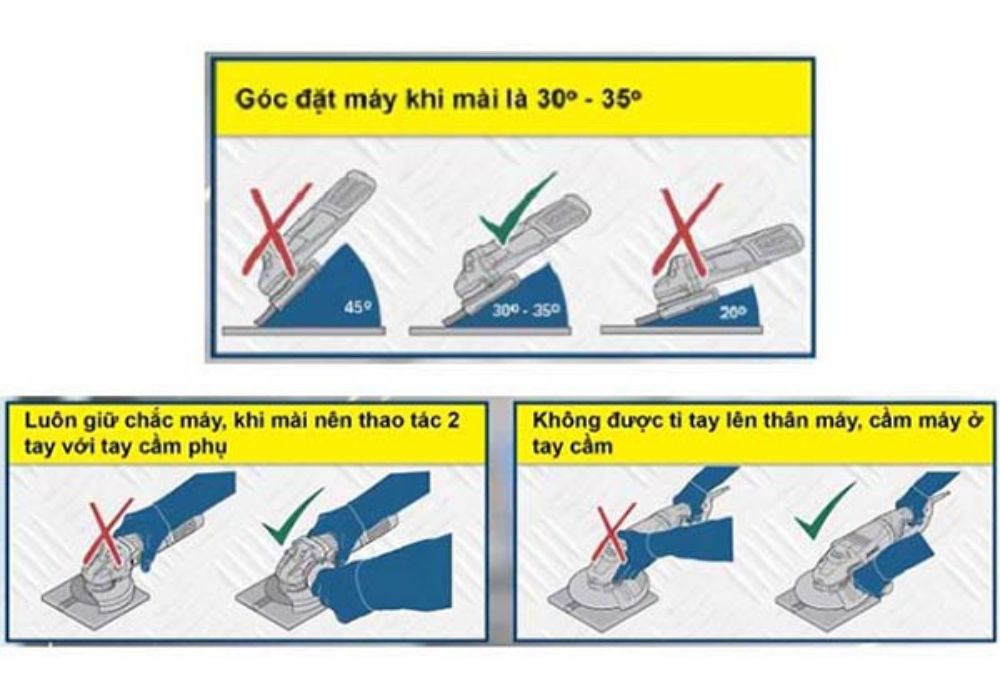 Hướng dẫn cách sử dụng máy mài cầm tay đúng chuẩn