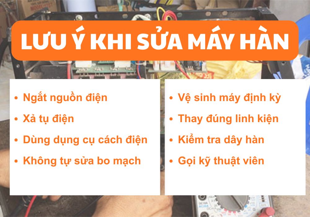 sửa máy hàn an toàn