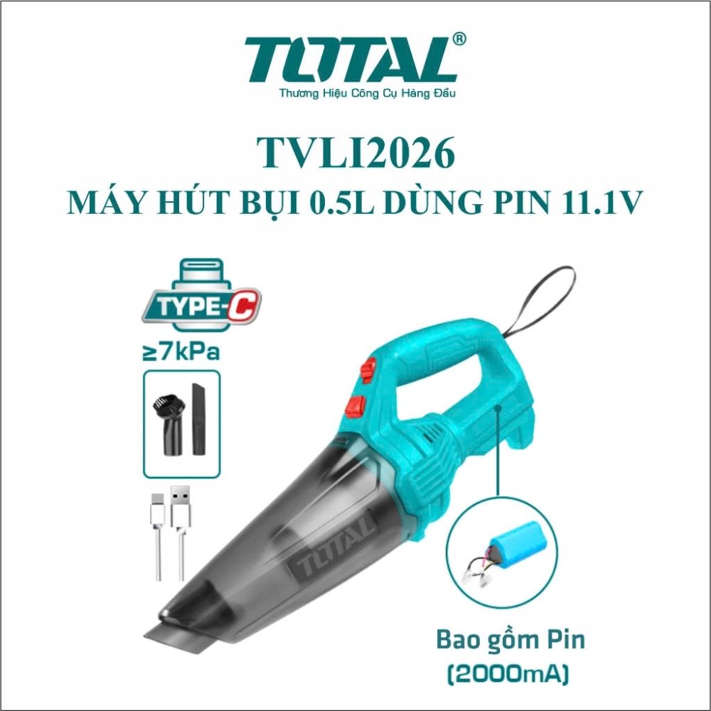 máy hút bụi pin Total