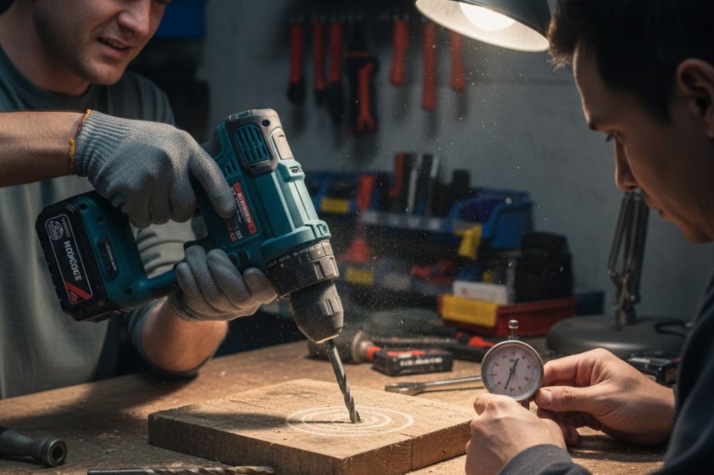 Sửa khoan pin lệch tâm