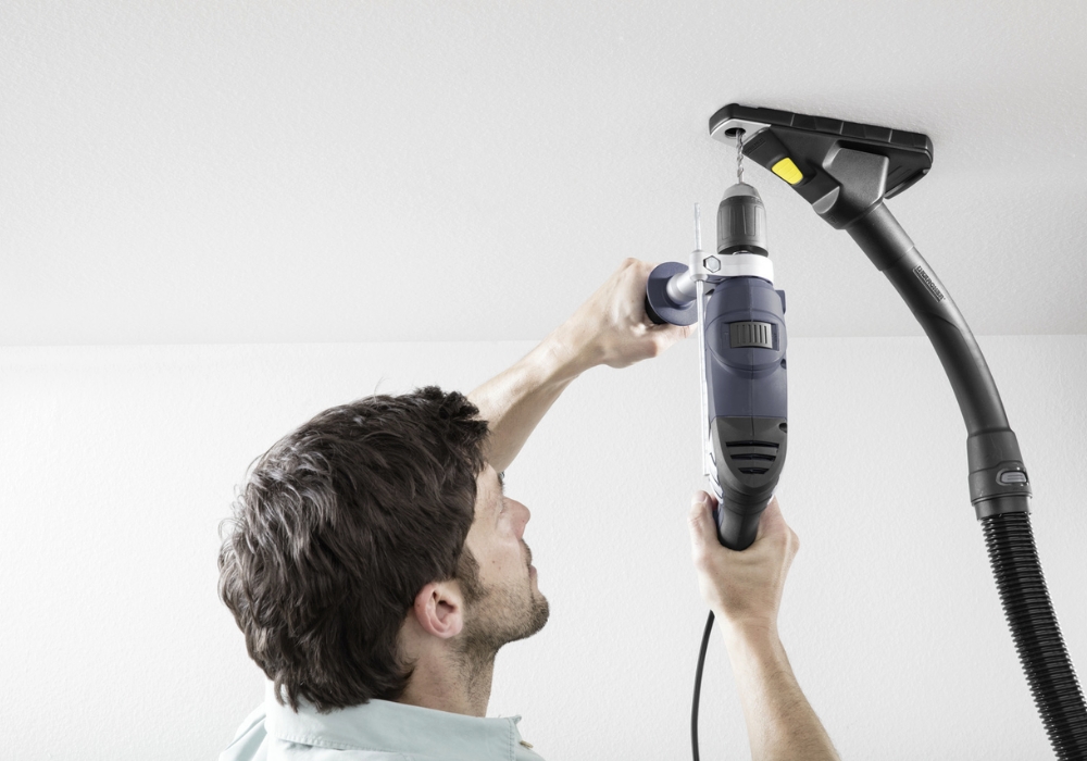 Tối ưu hiệu quả khoan tường bằng cách kết hợp máy hút bụi