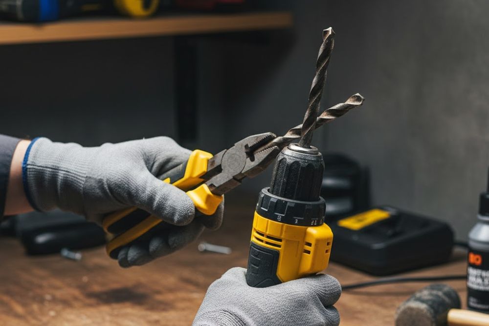 Sửa máy khoan do kẹt mũi khoan