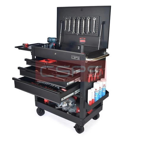 Tủ dụng cụ bên cạnh việc tránh cho các vật dụng bị thất lạc thì với thiết kế bánh xe sẽ giúp cho bạn có thể di chuyển đồ nghề một cách dễ dàng hơn.