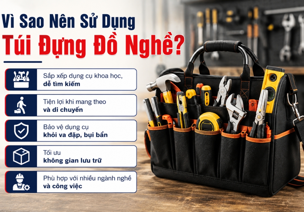Lý do nên chọn túi đồ nghề dụng cụ