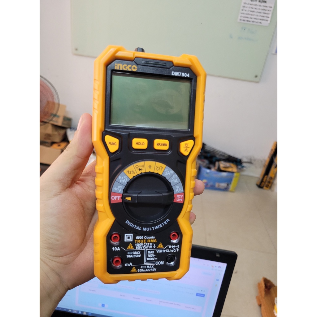 Đồng hồ vạn năng kỹ thuật số Ingco DM7504
