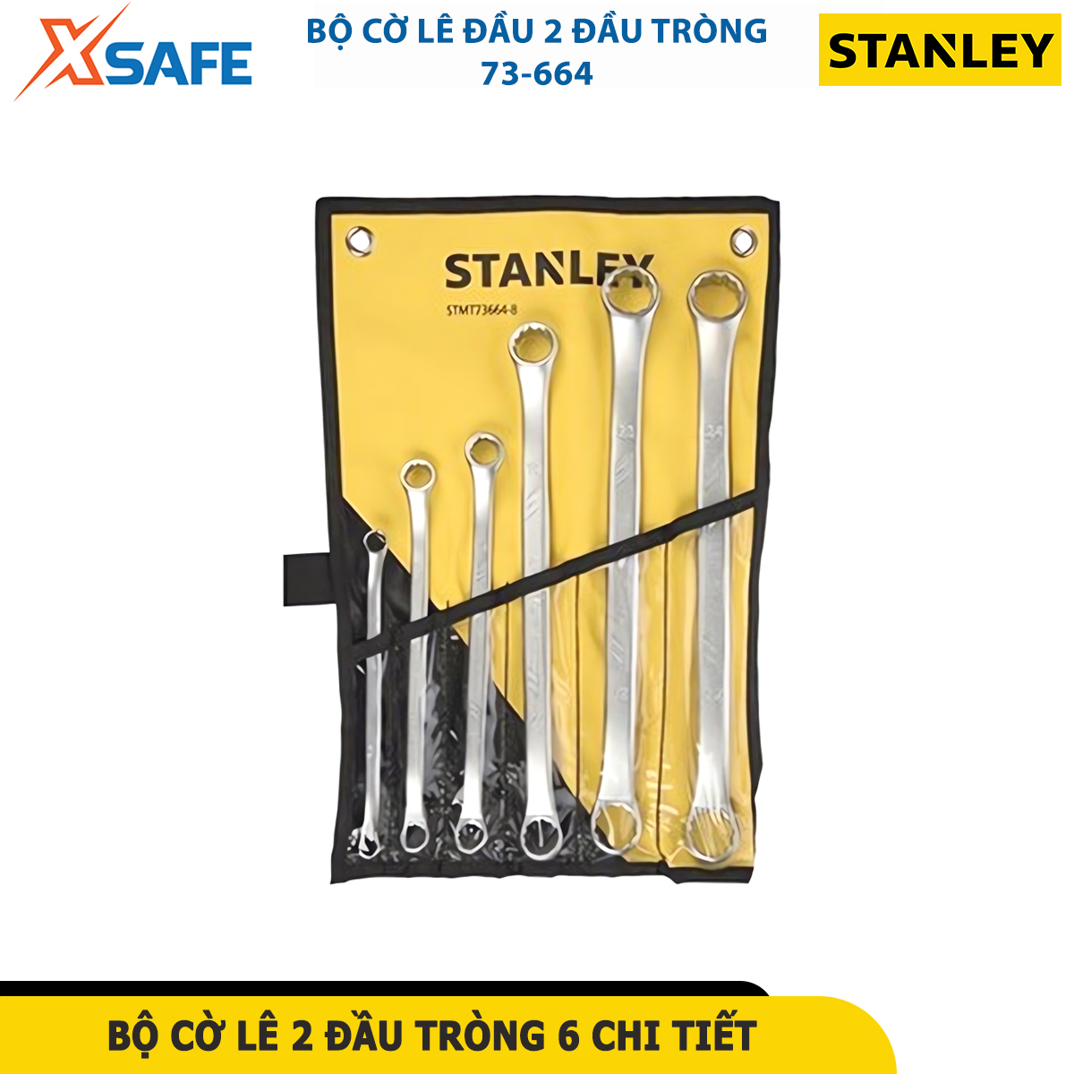 Bộ cờ lê hai đầu tròng 6 chi tiết STANLEY STMT73664-8