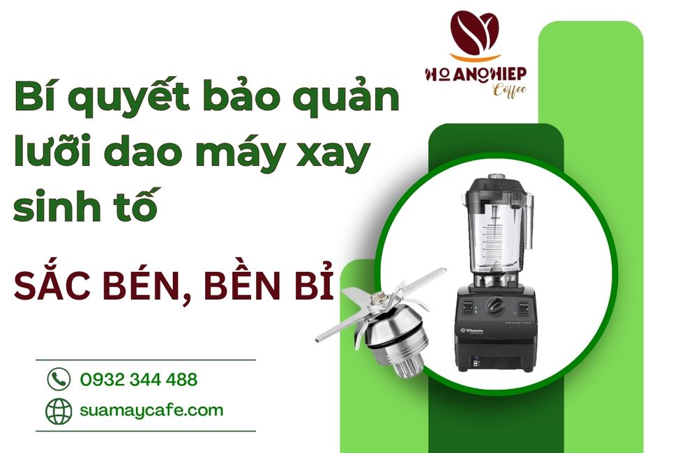 Bí quyết bảo quản lưỡi dao máy xay sinh tố sắc bén, bền bỉ