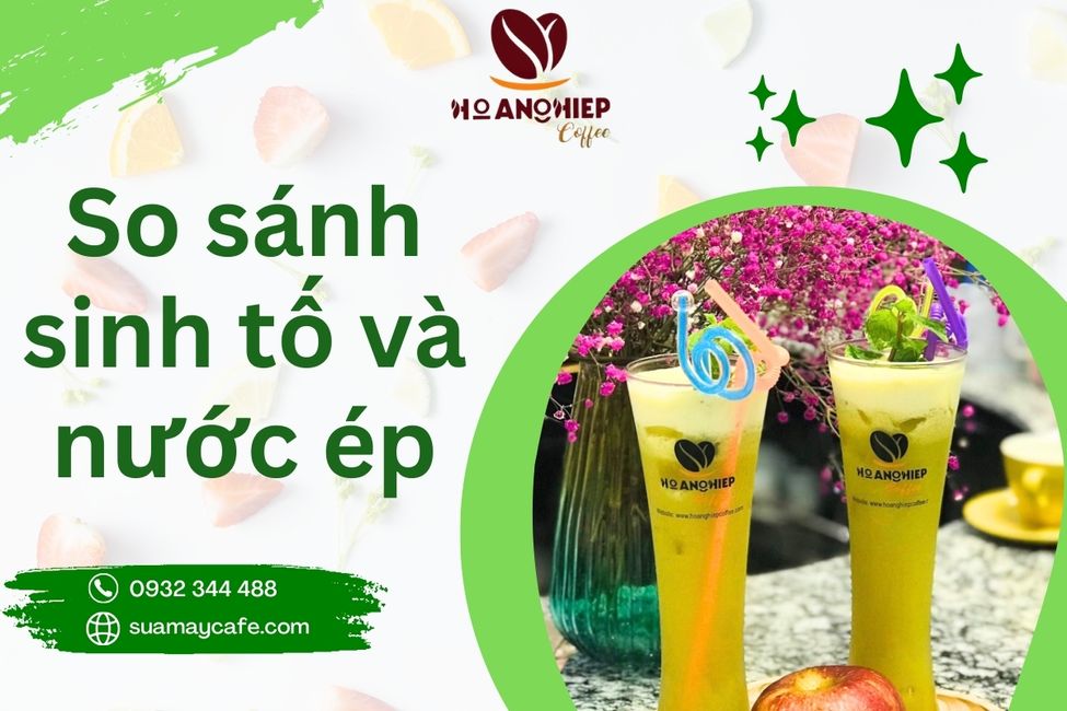 Phân tích sự khác nhau giữa sinh tố và nước ép