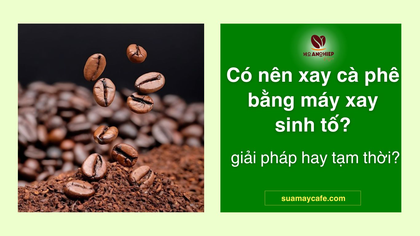 Có nên xay cà phê bằng máy xay sinh tố? Giải pháp hay tạm thời?