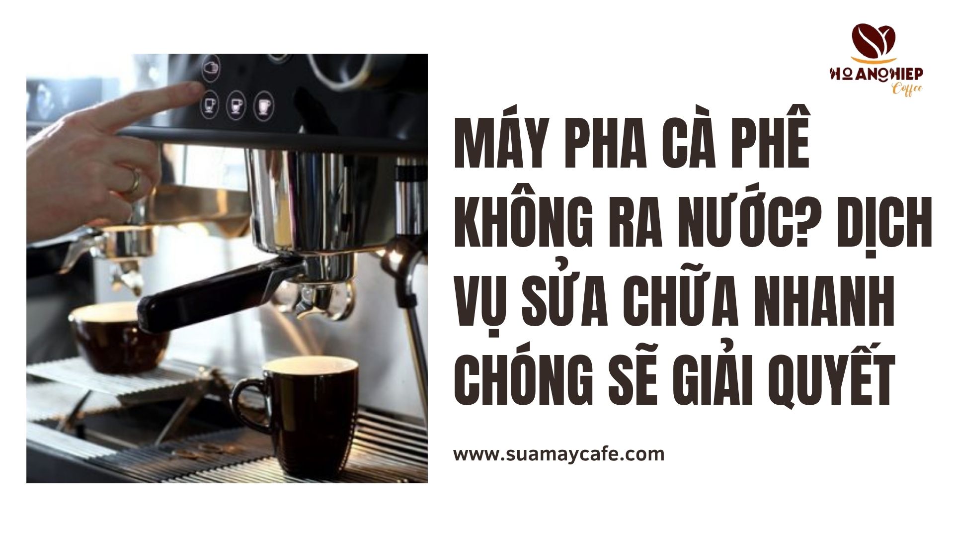 Máy pha cà phê không ra nước? Dịch vụ sửa chữa nhanh chóng sẽ giải quyết