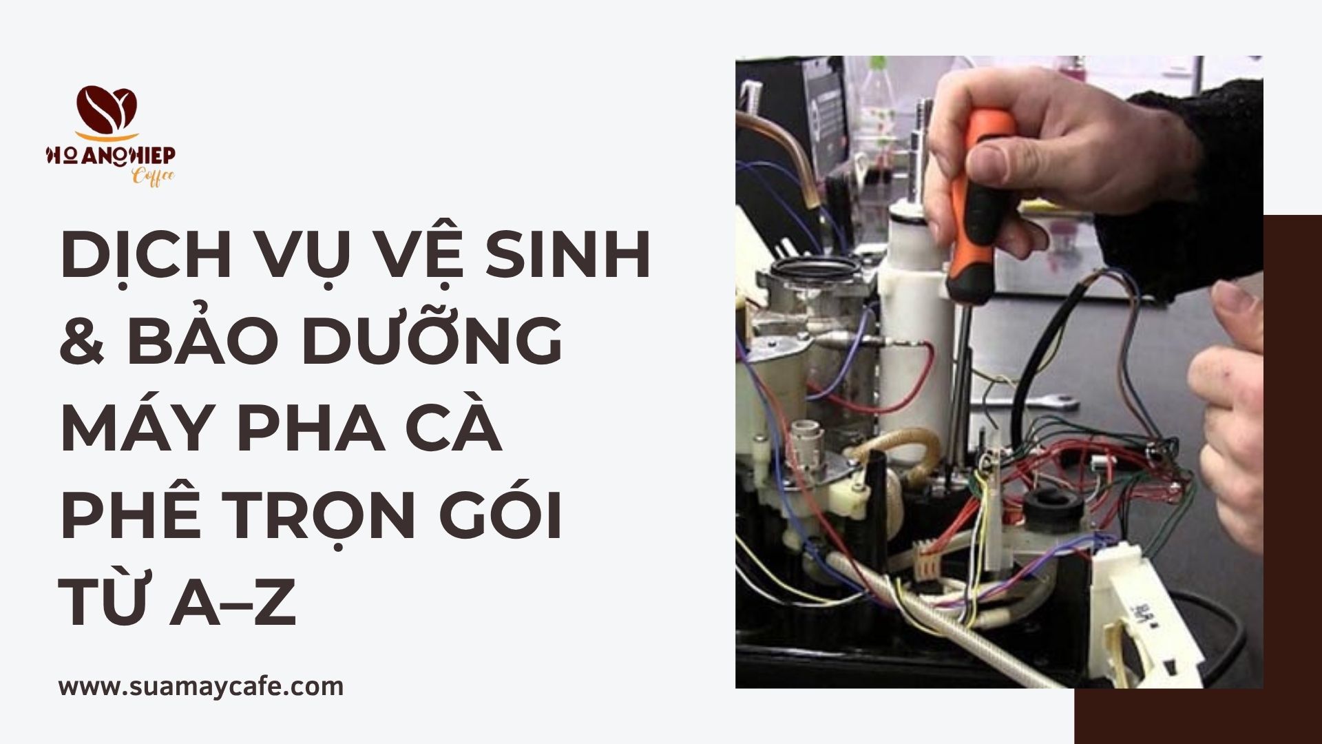 Dịch vụ vệ sinh & bảo dưỡng máy pha cà phê trọn gói từ A–Z