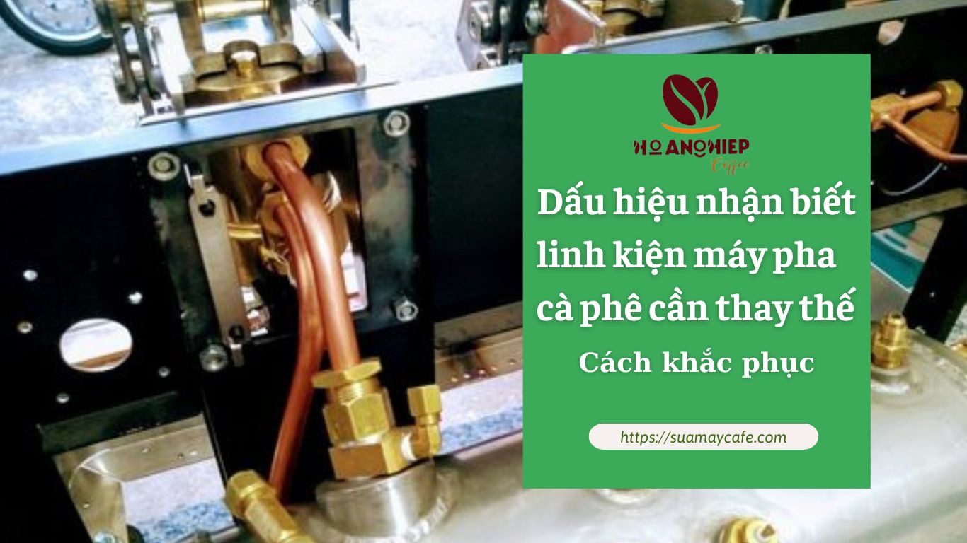 Dấu hiệu nhận biết linh kiện máy pha cà phê cần thay thế - Cách khắc phục