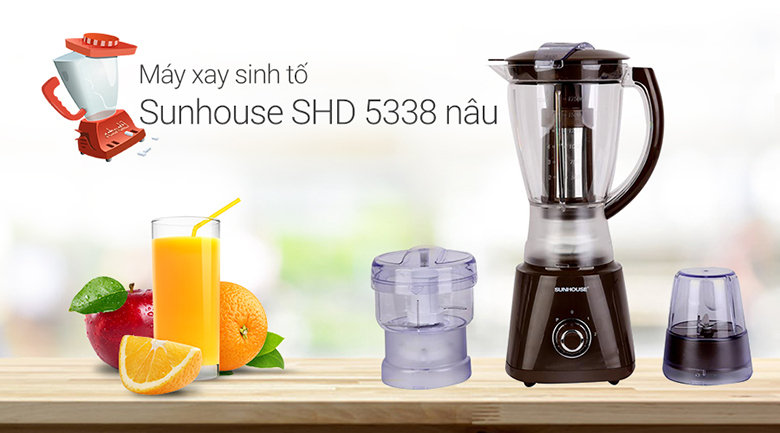 Máy xay sinh tố Sunhouse SHD 5338 nâu