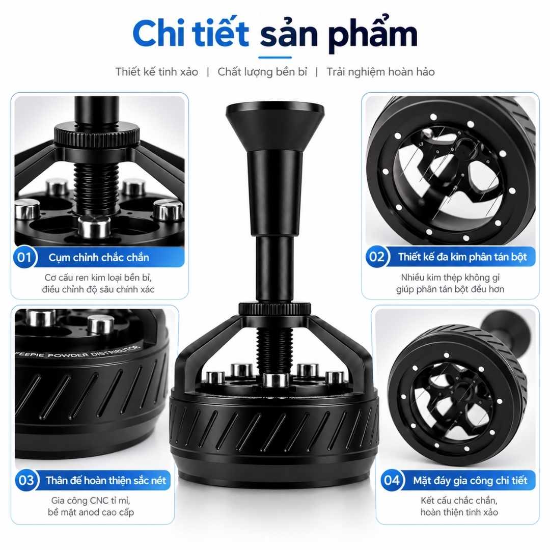 Kim Dàn Tơi Bột Cà Phê WDT FREEPIE