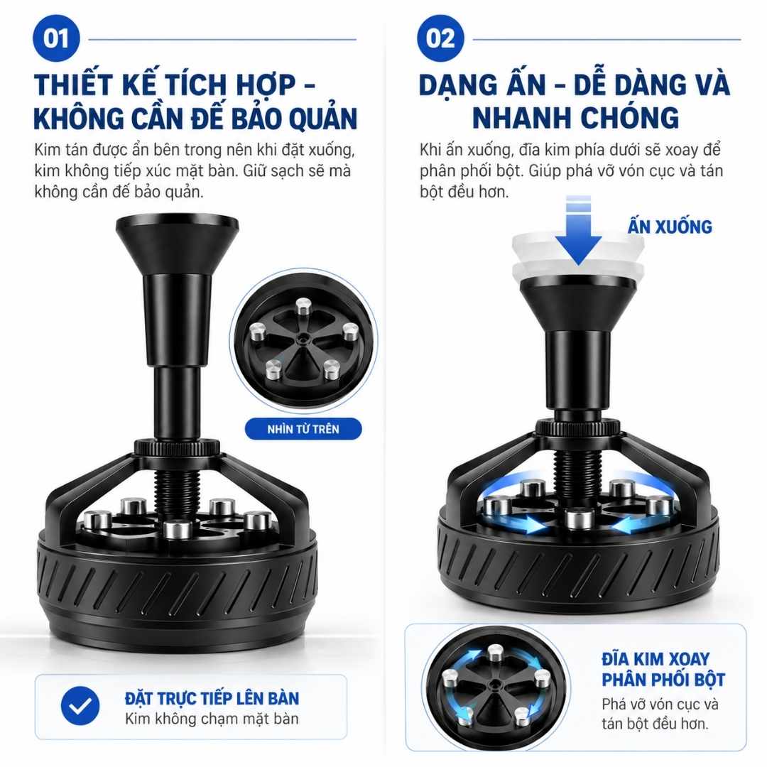 Kim Dàn Tơi Bột Cà Phê WDT FREEPIE