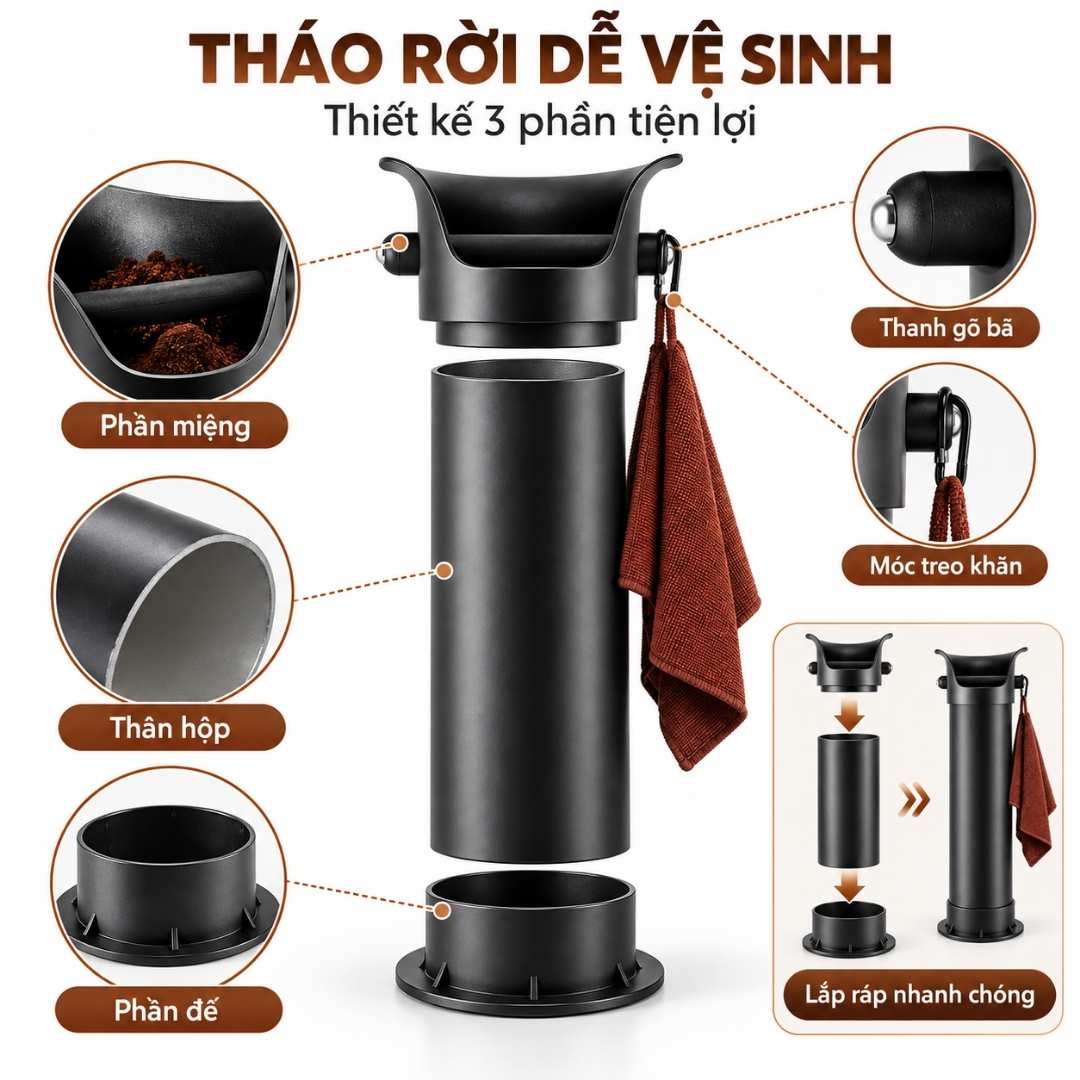 ỐNG ĐẬP BÃ CÀ PHÊ ĐỨNG