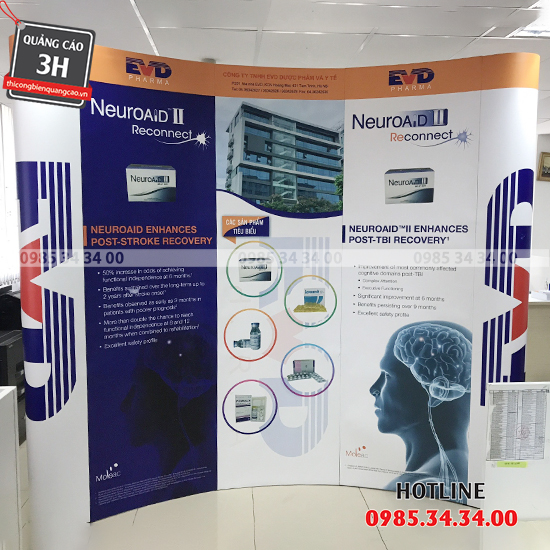 backdrop di động 3x3 cong